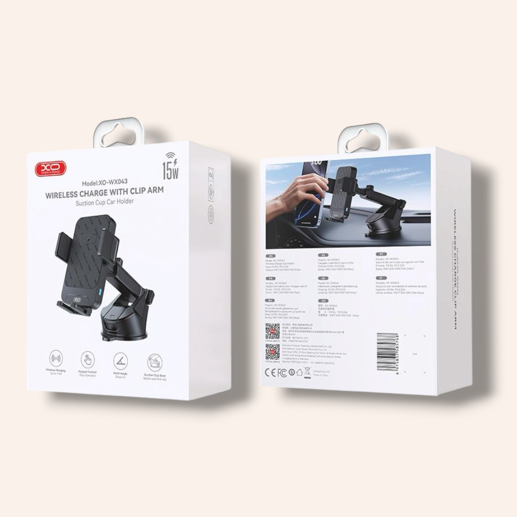 XO Холдер 15W Wireless с вакуум