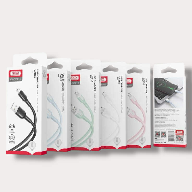 XO Кабел USB-A - Micro, 1м, 2.1A
