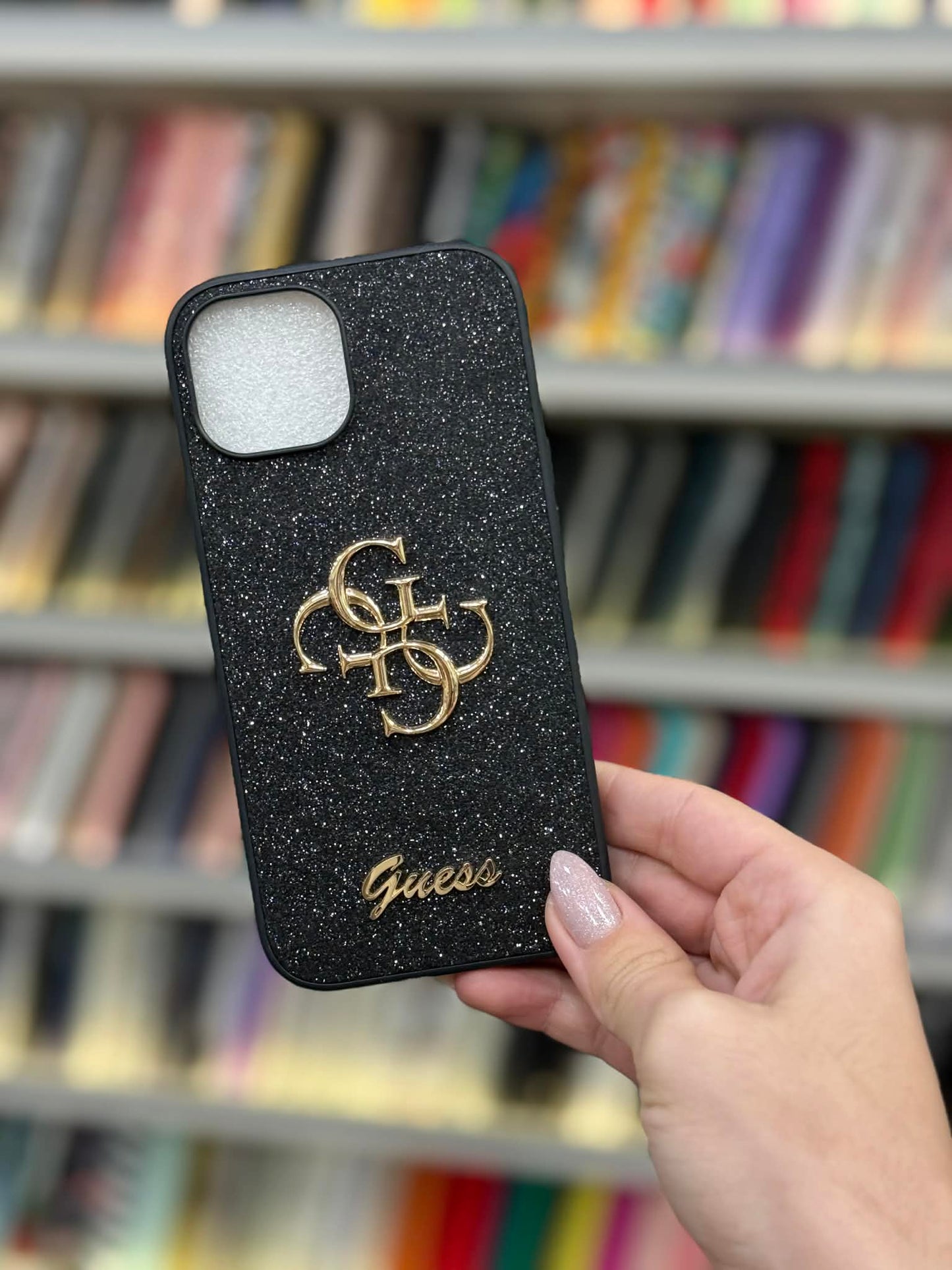Guess Black Glitter Кейс
