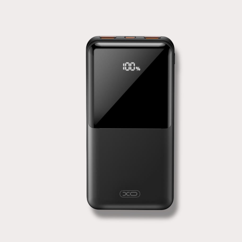 XO Power Bank 10000 mAh 22.5W + Digital display /черен/
