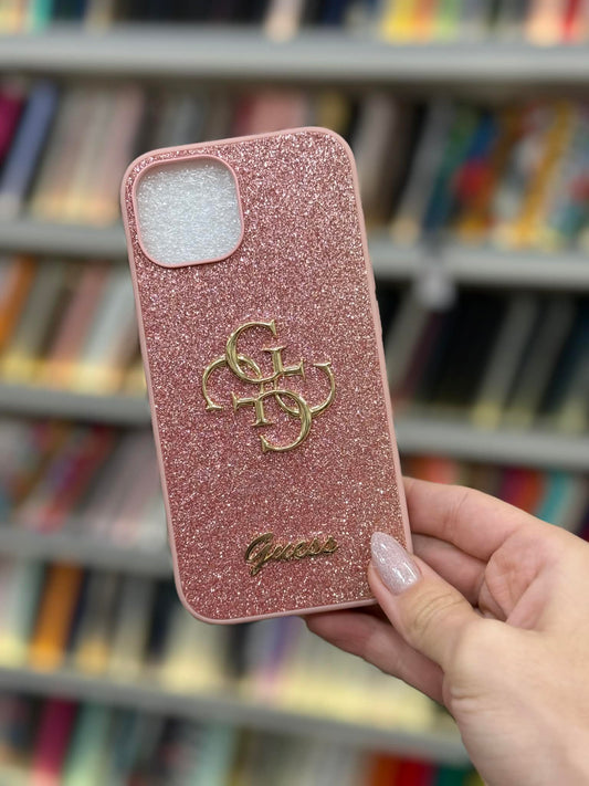 Guess Pink Glitter Кейс