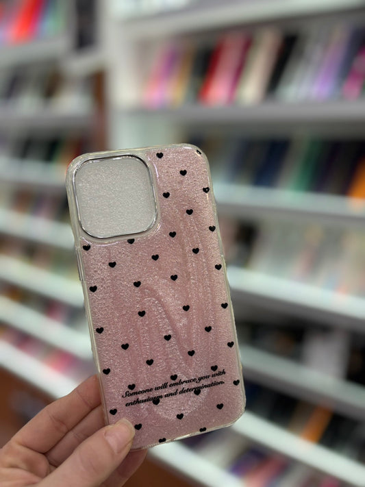 Pink Glitter Love Кейс