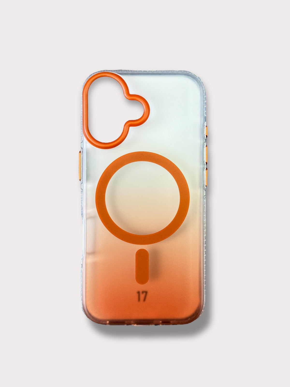 Clear Orange MagSafe Кейс