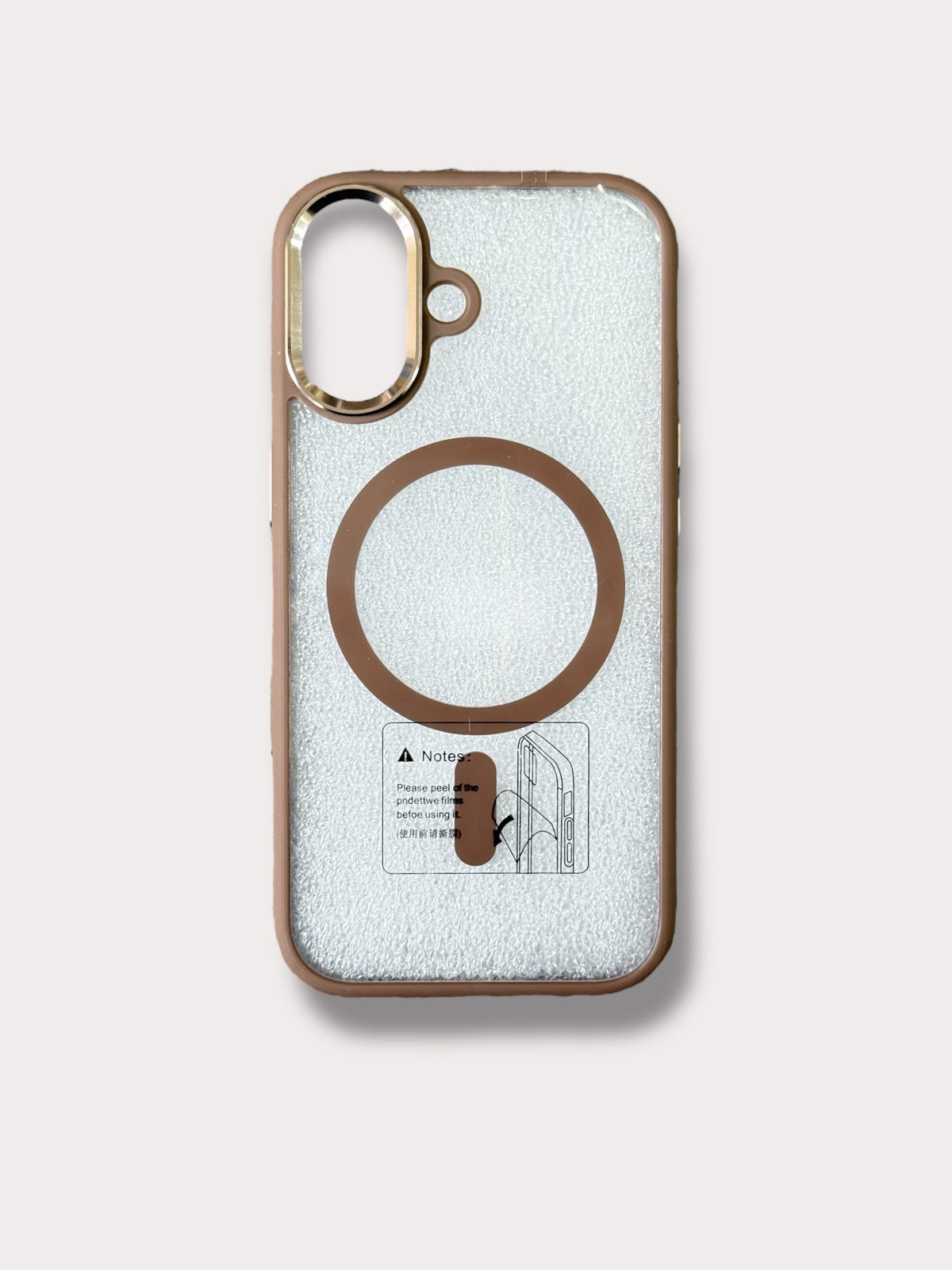 MagSafe Clear Brown Кейс