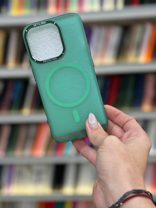 Clear Green MagSafe Кейс